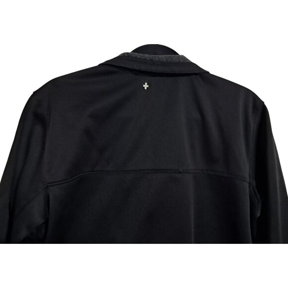 Swiss Tech Black Softshell Jacket S/CH 34-36 With Zipper Pockets & Fleece Lining - Picture 8 of 8